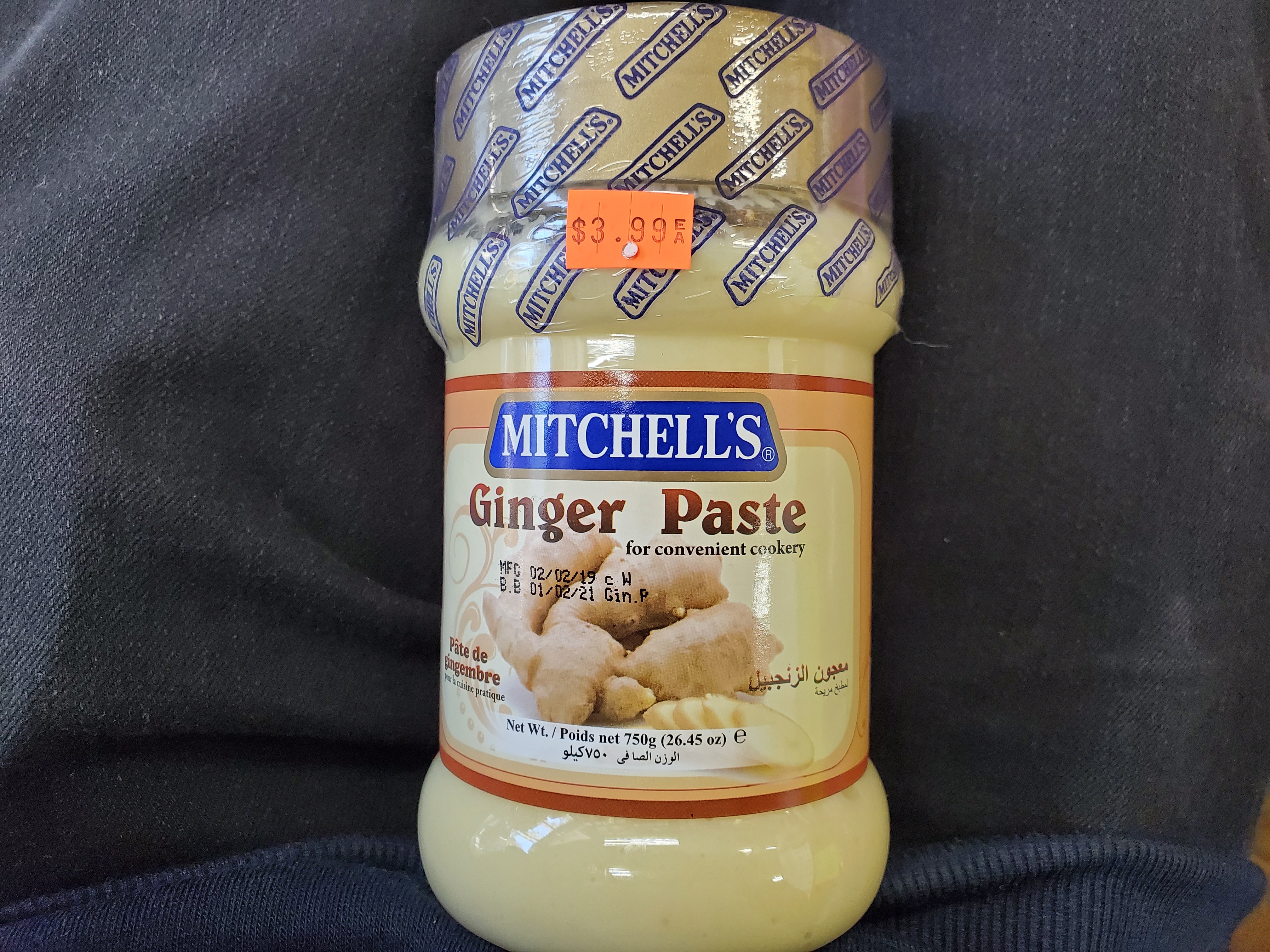 MITCHELL'S Ginger Paste 750g