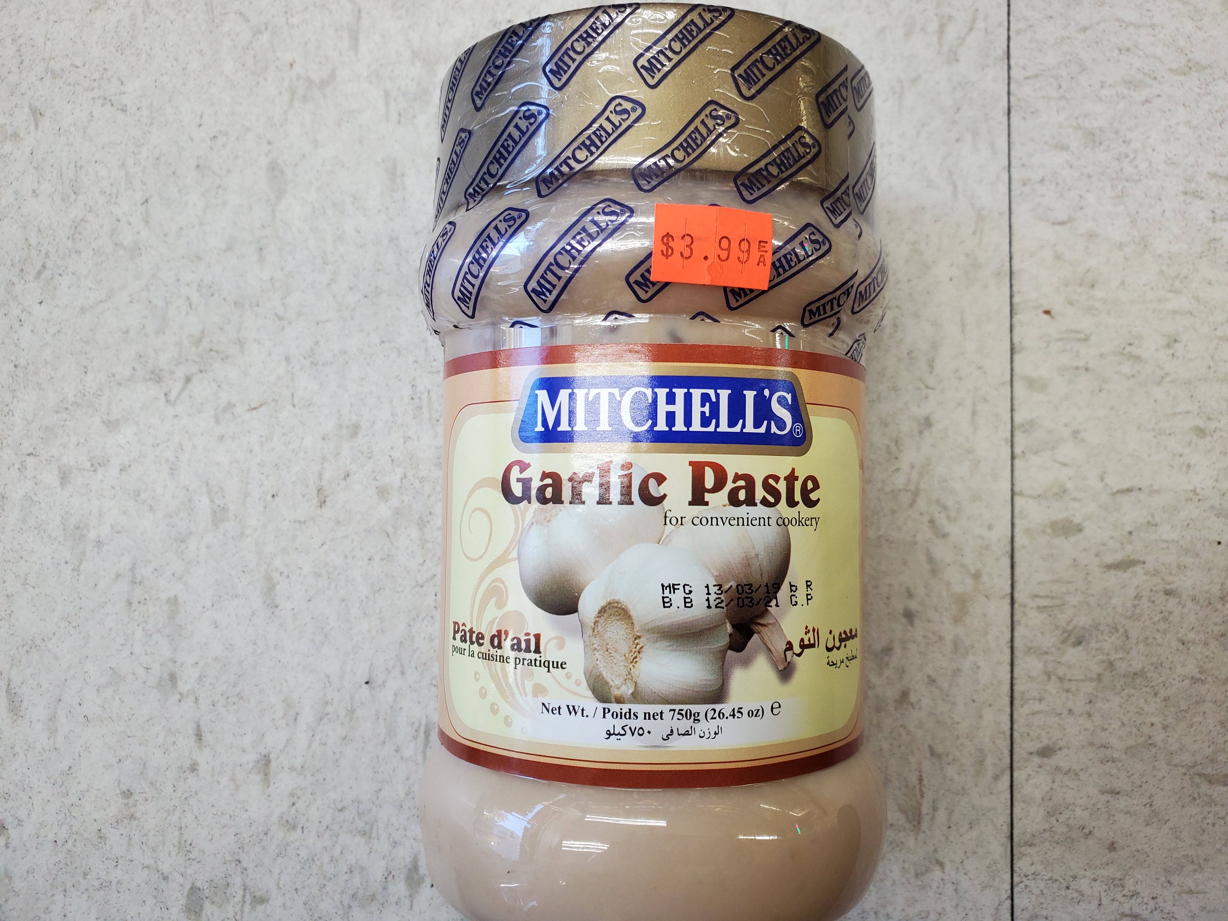 MITCHELL'S Garlic Paste 750g