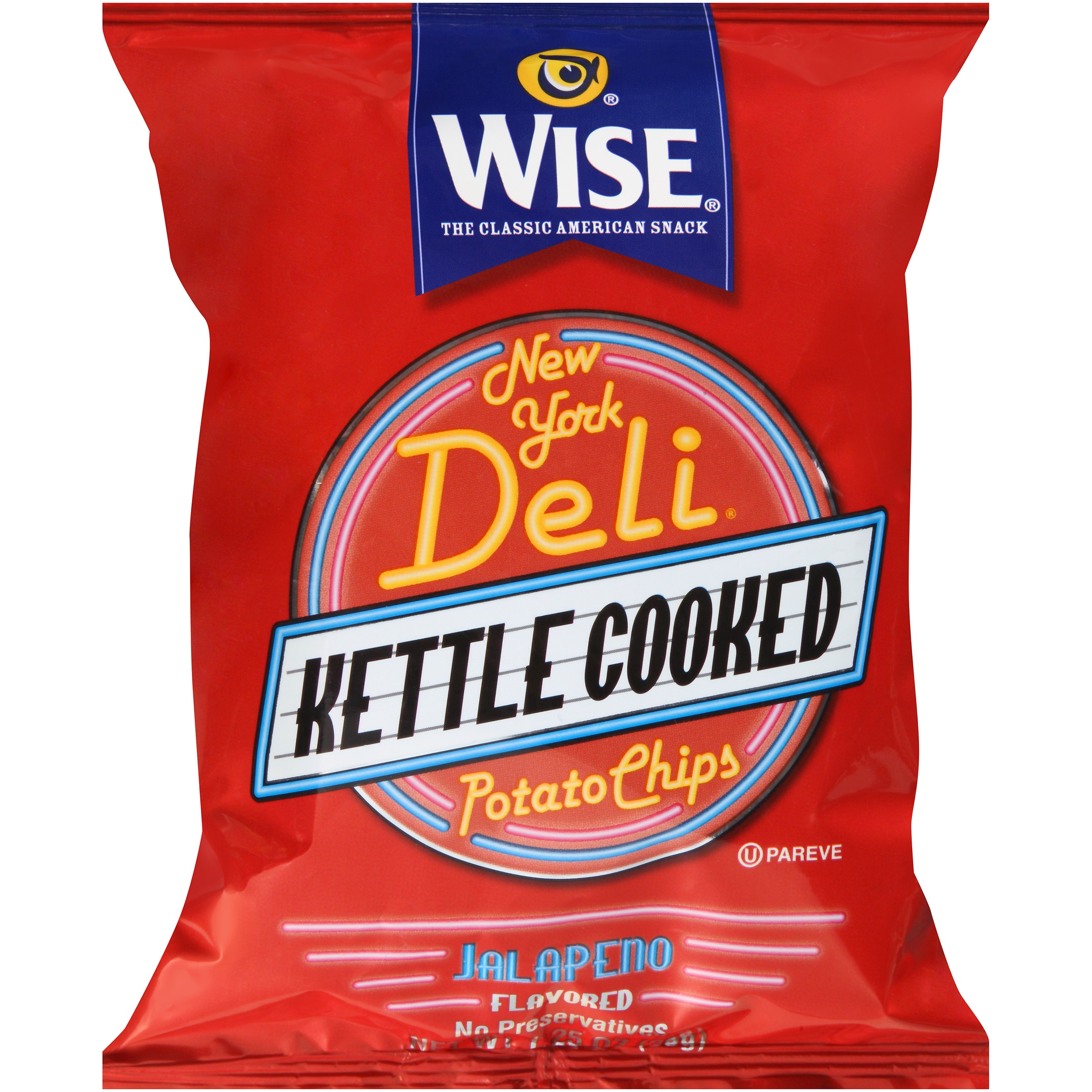 WISE KETTLE COOKED POTATO CHIPS 1.25 OZ