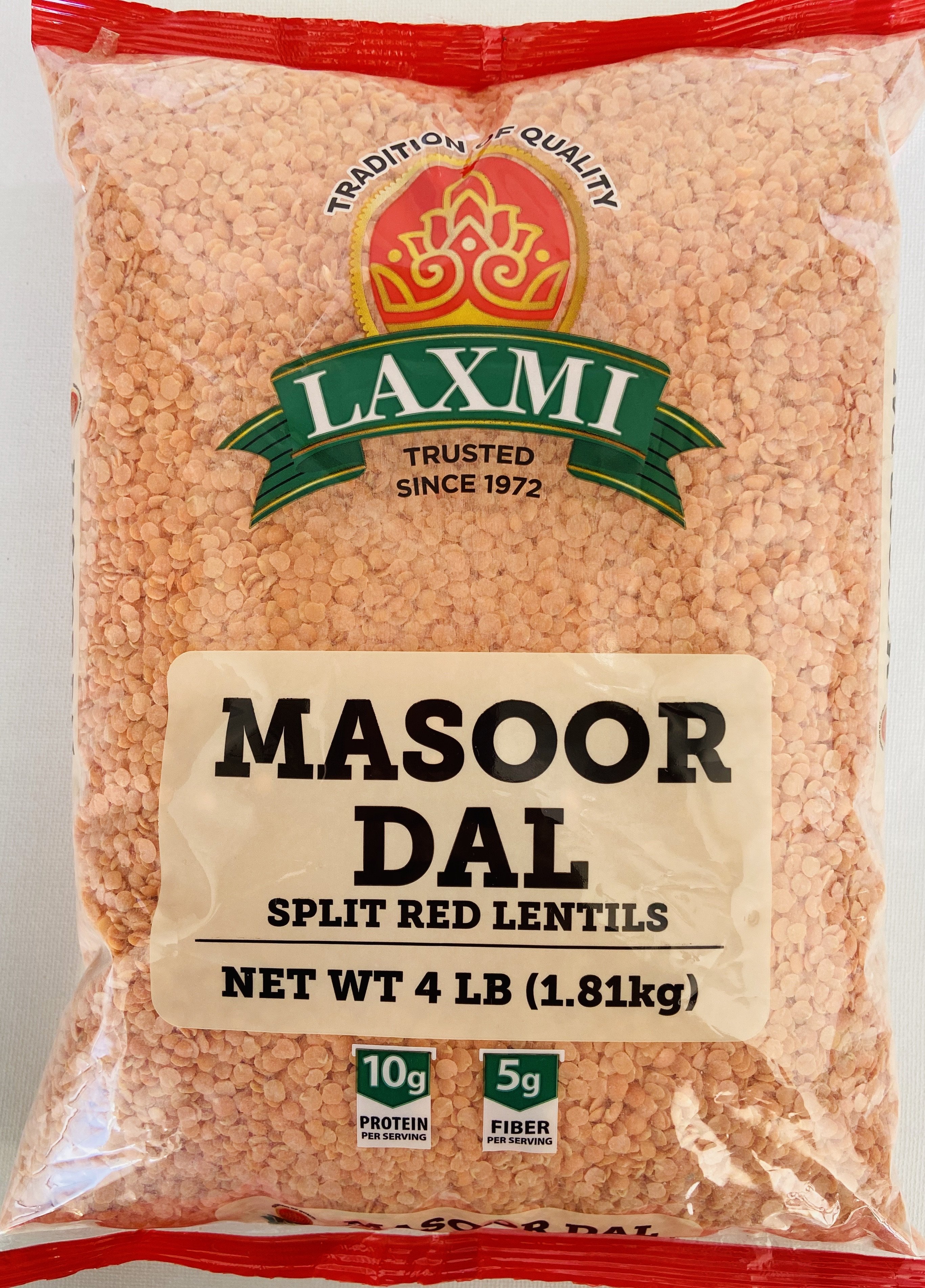 LAXMI MASOOR DAL / SPLIT RED LENTILS (4 LB)