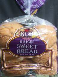 KCB Raisin Sweet Bread Roll 16oz