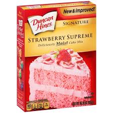 Duncan Hines Strawberry Cake Mix 15.25 oz