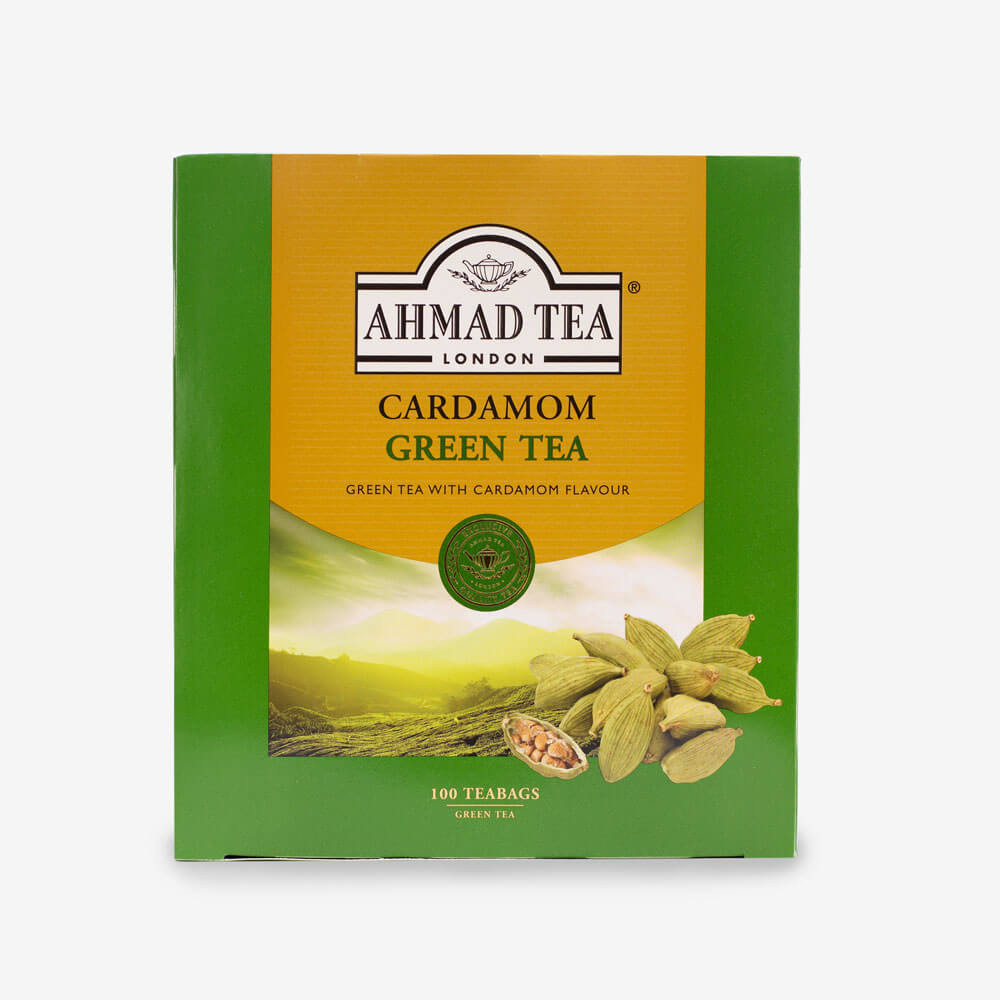AHMAD CARDAMOM GREEN TEA (100 TEA BAGS)