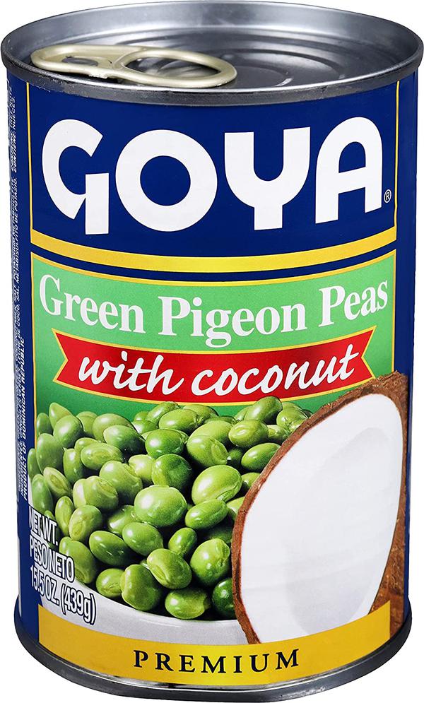 GOYA GREEN PIGEON PEAS WITH COCONUT (15 OZ)