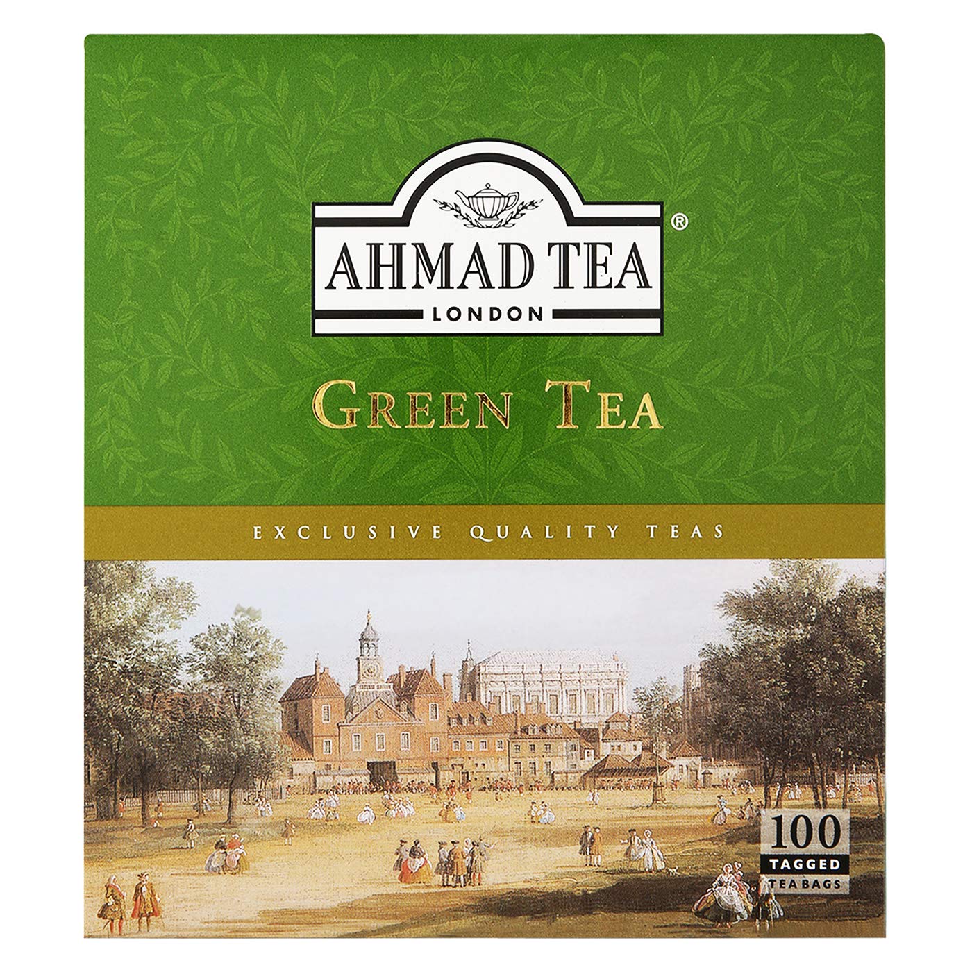AHMAD GREEN TEA (100 TAGGED BAGS)