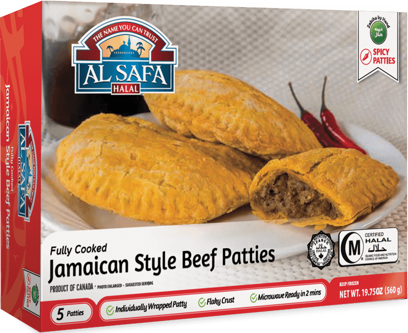 AL SAFA JAMAICAN STYLE BEEF PATTIES ( 5PCS)