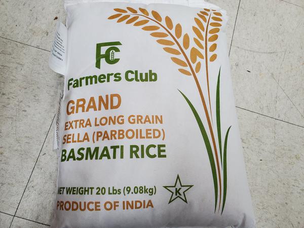 Farmers Club Basmati Rice 20lbs
