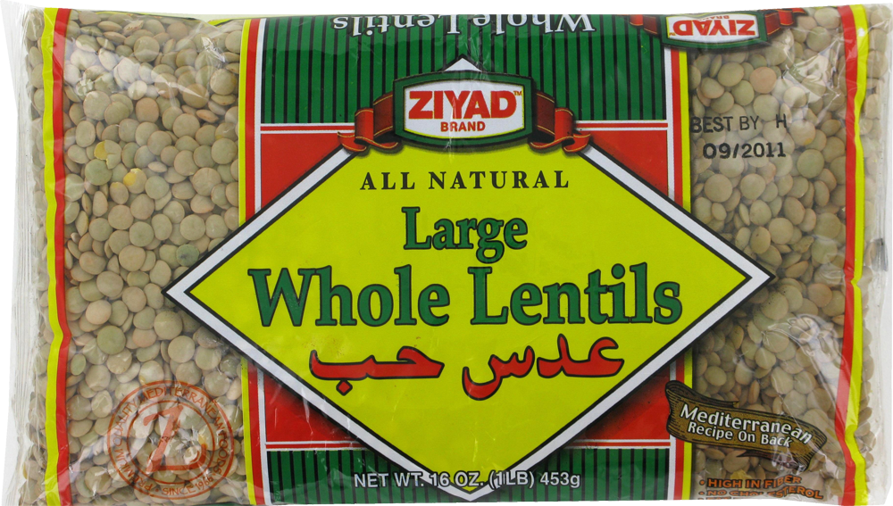 Ziyad Large Whole Lentils