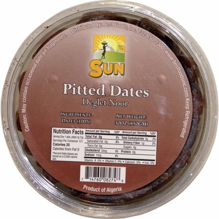 SUN DELIGHT PITTED DATES 30OZ