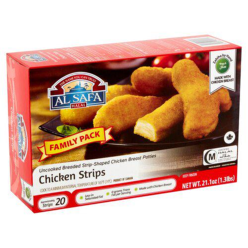 AL SAFA CHICKEN Strips Family Pack 20pcs