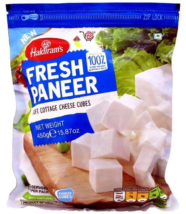 Haldiram's Fresh Paneer Cubes (450 gm)