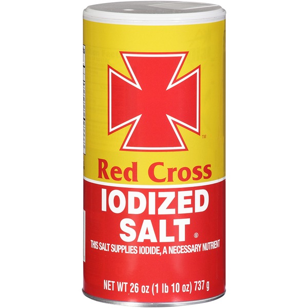 Red Cross Iodized Salt 26OZ