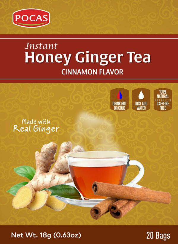 Pocas Instant Honey Ginger Tea Cinamon Flavor